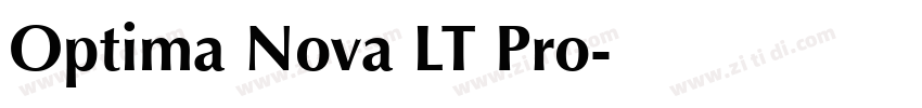 Optima Nova LT Pro字体转换